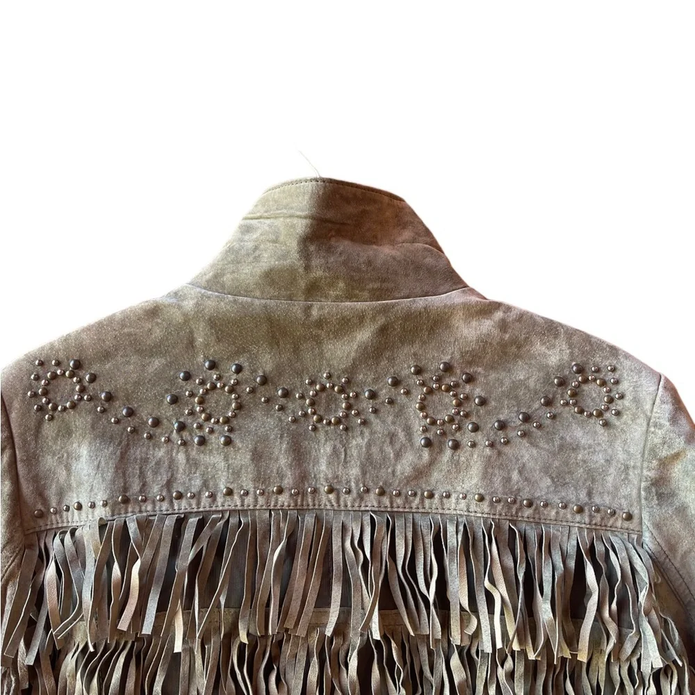 Scully Fringe Suede studded Leather Jacket Size XXL - Picture 7 of 11
